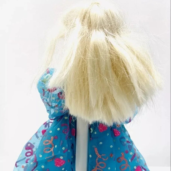 MATTEL BARBIE Doll Blonde Hair Blue Eyes Celebration Dress 12" Tall Free Ship - Picture 4 of 11